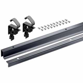 Hettich WingLine L nagy teherbírású profilkészlet alsó vezetővel, 2400 mm,porszórt  antracit #1