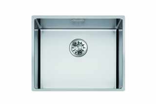 HKT Kumu Smart,  alá- rá- és szintbeépíthető mosogató, 60 cm-es korpuszokhoz, szálcsiszolt rozsdamentes acél #1