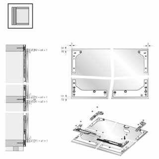 Hettich SlideLine M tolóajtó rendszer kiegészítő eleme, öntapadó dekorációs szalag, fekete 18/4000 mm #4