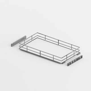 Hettich Naro 400 belső fiók, 900 mm, króm/fehér #1