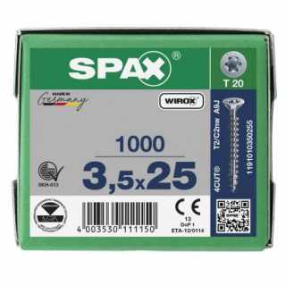 Spax univerzális csavar, T20, 3,5 x 25 mm #2