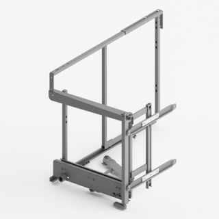 Hettich Goro kihúzható sarokszekrény szerelvénykészlet, balos, 450 mm, ezüst #1