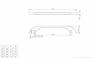 Grimme fogantyú, 230 x 9 / 192 mm, rozsdamentes acél #4