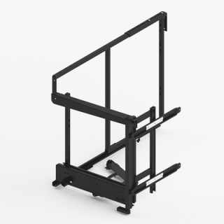 Hettich Goro kihúzható sarokszekrény szerelvénykészlet, balos, 450 mm, antracit #1