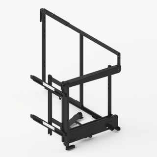 Hettich Goro kihúzható sarokszekrény szerelvénykészlet, jobbos, 450 mm, antracit #1