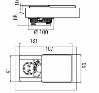 HKT, EVOline QI töltő 1x230Vdugalj+1USB #3