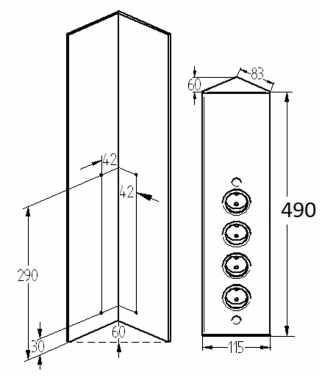 HKT SALOME 490 dugalj fekete színű 4x230V #2