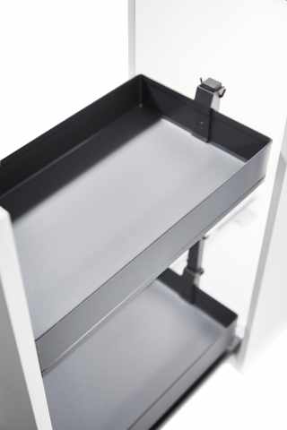 Kesseböhmer DISPENSA Junior III. vasalatszett 300 mm fenéklapra szerelhető, kosarak nélkül Anthracite #2