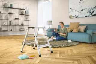 Hailo D60 StandardLine összecsukható alumínium létra 3 lépcsős #3