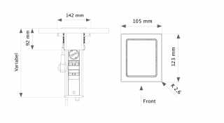 HKT EVOline Port Puch dugalj, 3x230V, fekete #3