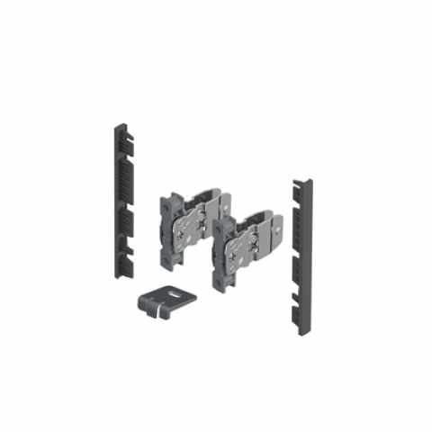 Hettich AvanTech YOU frontrögzítő belső előlaphoz,101 mm magas, antracit