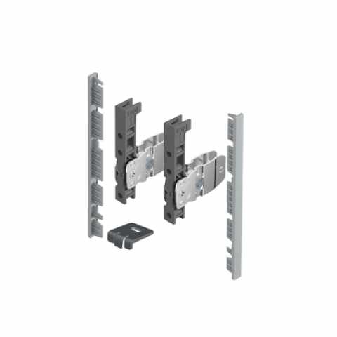 Hettich AvanTech YOU frontrögzítő belső előlaphoz,139 mm magas, szürke