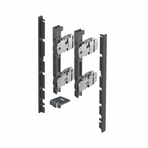 Hettich AvanTech YOU frontrögzítő belső előlaphoz,187 mm magas, antracit