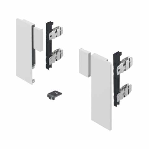 Hettich AvanTech YOU frontrögzítő belső fiók tartóprofil változathoz,187 mm magas, fehér