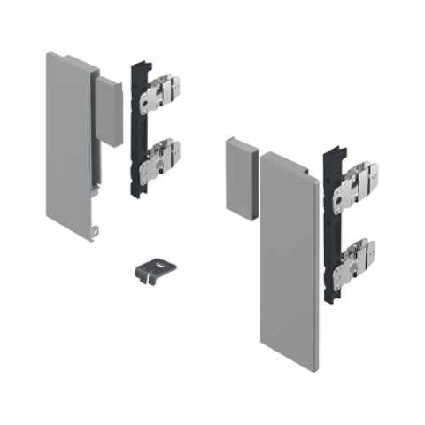 Hettich AvanTech YOU frontrögzítő belső fiók tartóprofil változathoz,187 mm magas, szürke