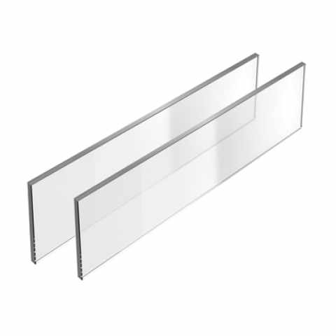 Hettich AvanTech YOU Inlay fiókhoz oldalsó üveg betét, átlátszó, 450 mm