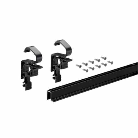 Hettich WingLine L profilkészlet alsó vezetőprofil nélkül 1200 mm fekete