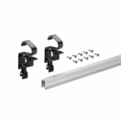 Hettich WingLine L profilkészlet alsó vezetőprofil nélkül 1200 mm eloxált alumíniumból