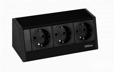 HKT EVOline R Dock dugalj, 3x230V, fekete