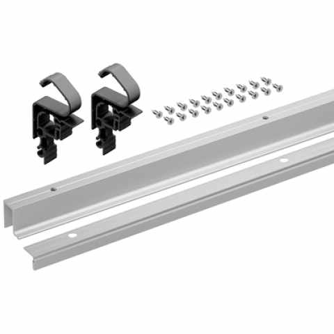 Hettich WingLine L nagy teherbírású profilkészlet alsó vezetővel, 2400 mm, ezüst
