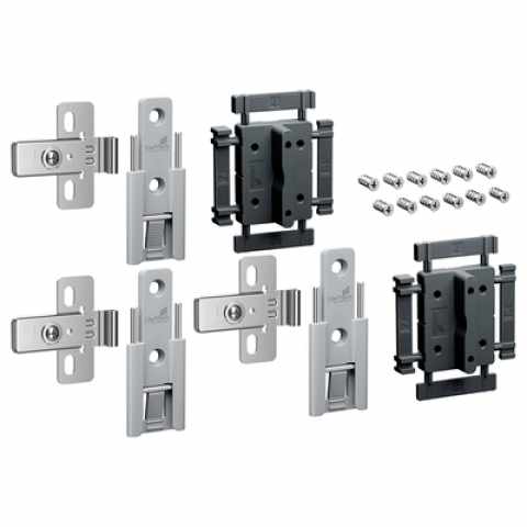 Hettich WingLine L gyorsszerelős köztes pánt készlete, 3 pánt, szürke