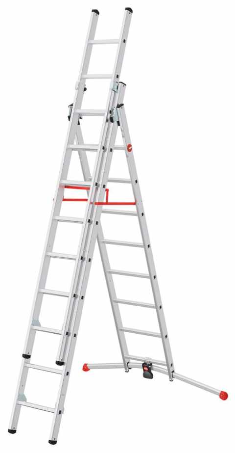 HAILO S100 ProfiLOT széthúzható létrák 2x9+1x8 lépcsős