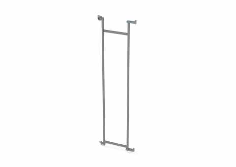 Kesseböhmer Tandem Side III keret 450/1700 mm silver