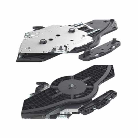 Hettich FurnSpin XL Push to open Silentel alul, bal
