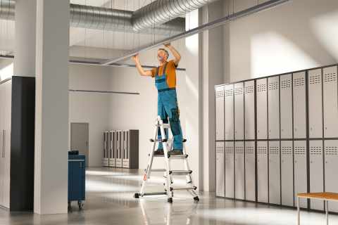 HAILO  Master M100 multifunkciós létra 4x4 lépcsőfok