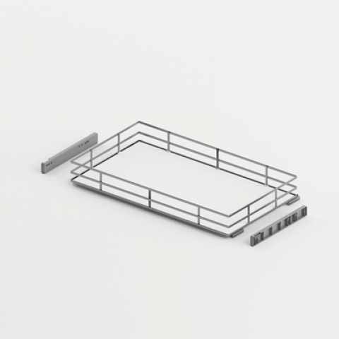 Hettich Naro 400 belső fiók, 900 mm, króm/fehér