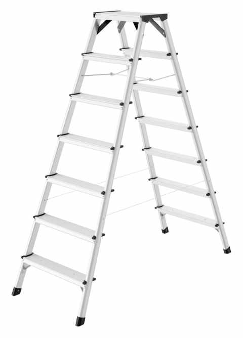 HAILO D60 StandardLine kétoldalas biztonsági létra 2x7 lépcsős