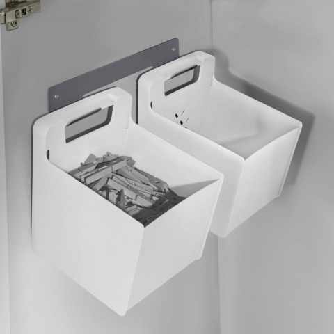 Hailo Laundry Area  Accessories Boxes with wall-bracket (Csipesztartó - fehér )